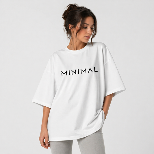 Minimal Oversized Graphic Tee for Women