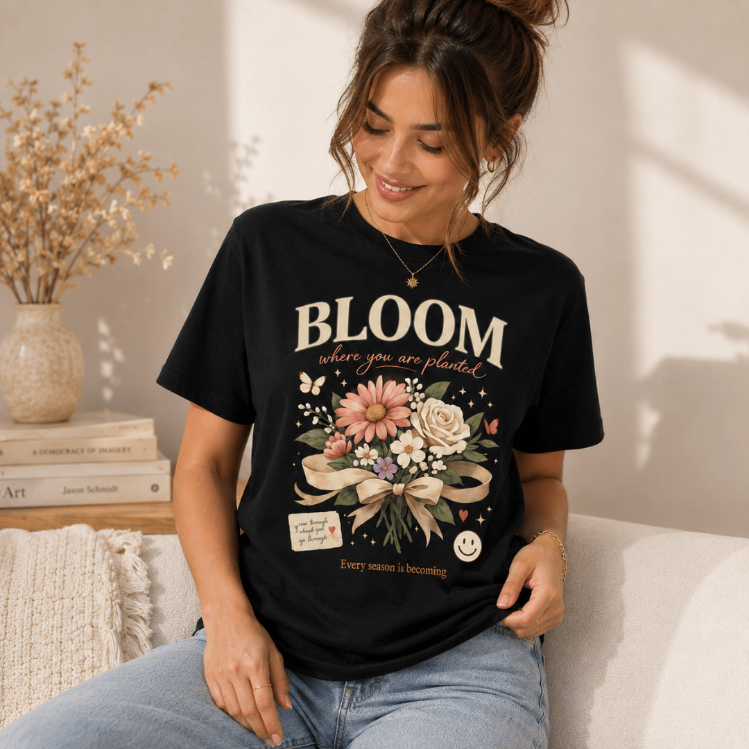 Bloom Floral Graphic Tee for Women