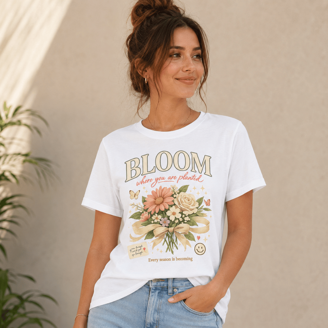 Bloom Floral Graphic Tee for Women