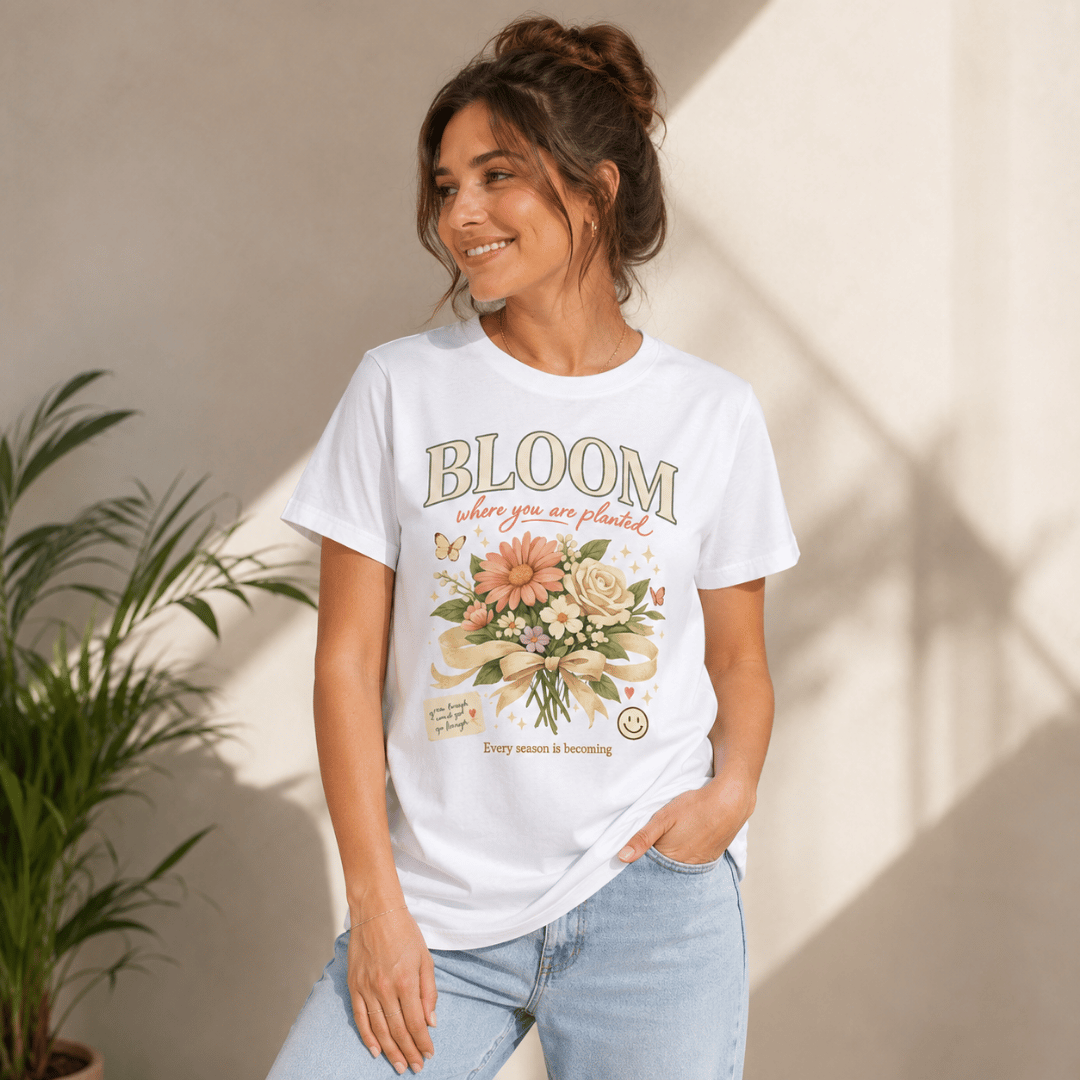 Bloom Floral Graphic Tee for Women