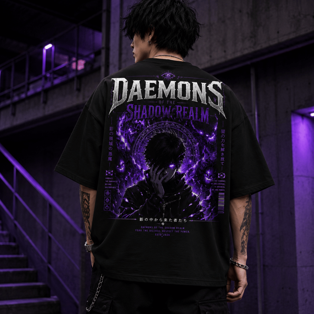 Daemons of the Shadow Realm Oversized Tee for Men