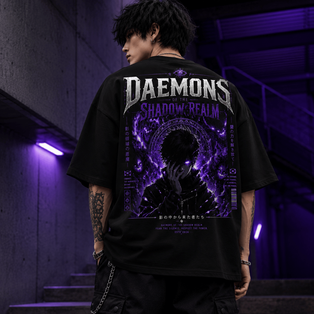 Daemons of the Shadow Realm Oversized Tee for Men