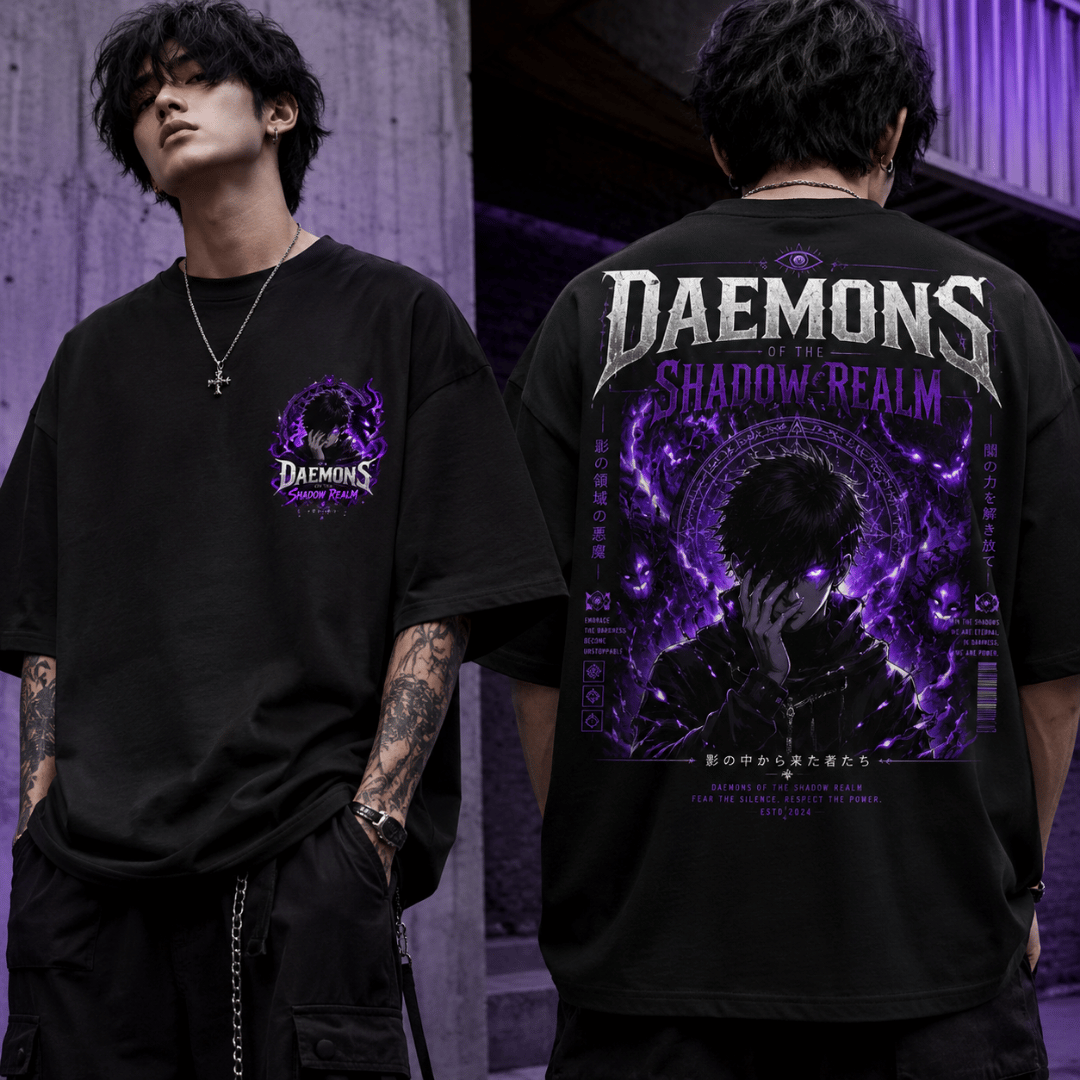 Daemons of the Shadow Realm Oversized Tee for Men