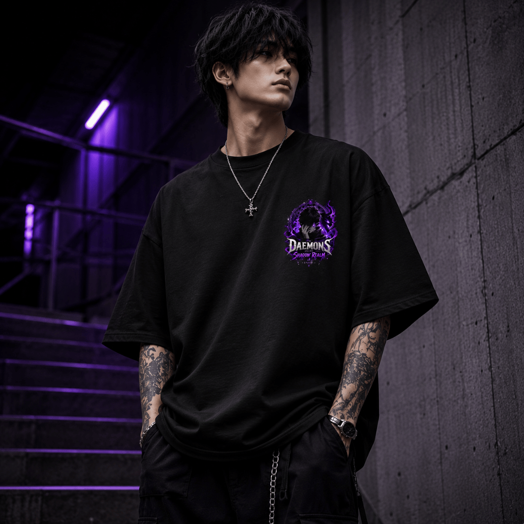 Daemons of the Shadow Realm Oversized Tee for Men
