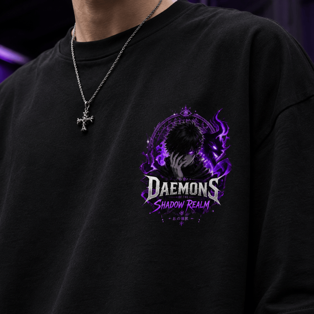 Daemons of the Shadow Realm Oversized Tee for Men
