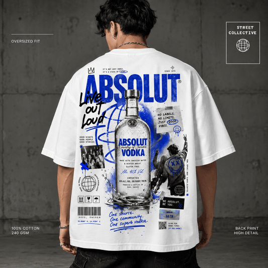 Oversized Graphic Tee for Men – Street Culture Back Print T-Shirt