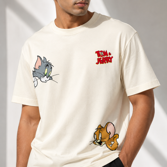 Tom & Jerry Off-White Men's Regular Fit